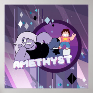 Steven Universe   Amethyst-Zeichen Grafik Poster