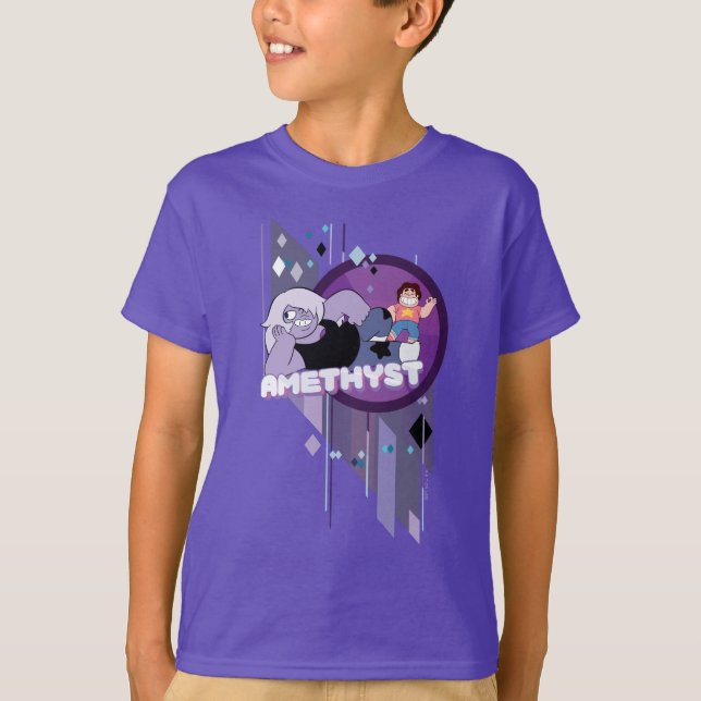 Steven Universe | Amethyst-Zeichen Grafik T-Shirt (Vorderseite)