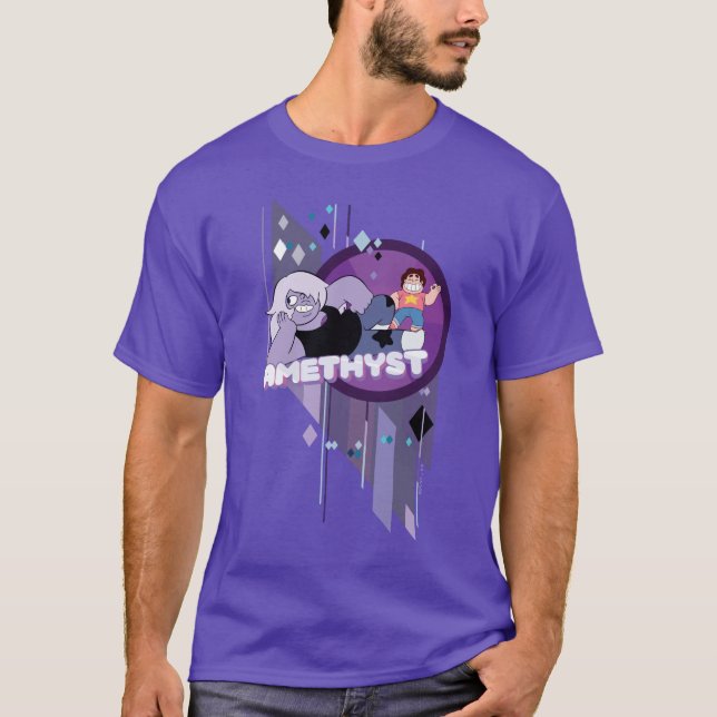 Steven Universe | Amethyst-Zeichen Grafik T-Shirt (Vorderseite)