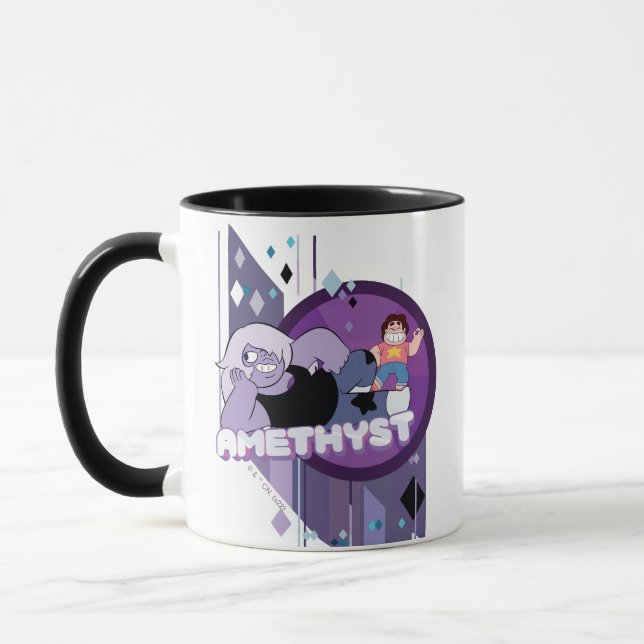 Steven Universe | Amethyst-Zeichen Grafik Tasse (Links)