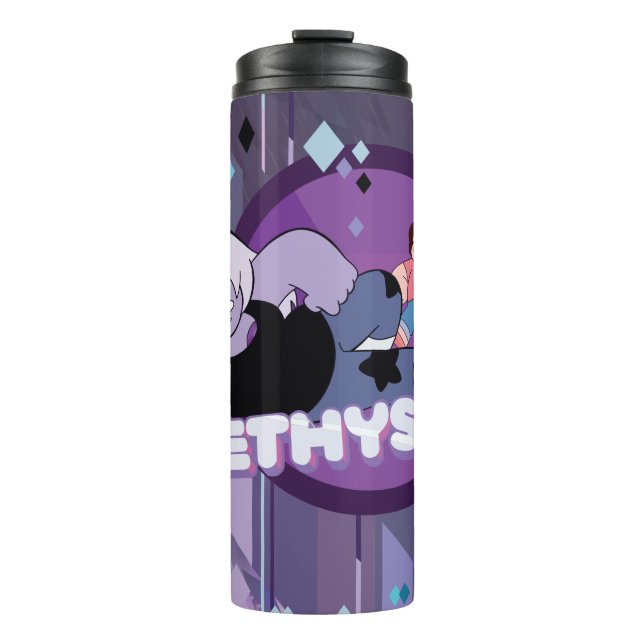 Steven Universe | Amethyst-Zeichen Grafik Thermosbecher (Vorderseite)