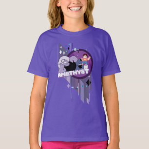 Steven Universe Amethyst-Zeichen, grafisch T-Shirt