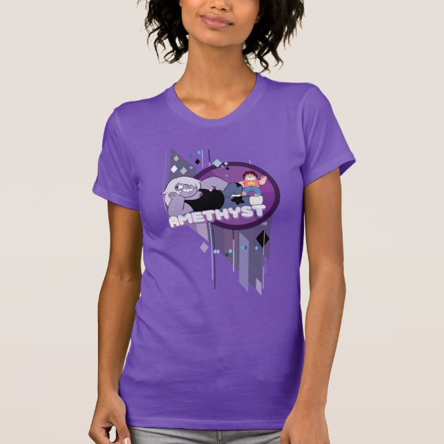 Steven Universe | Amethyst-Zeichen, grafisch T-Shirt (Vorderseite)