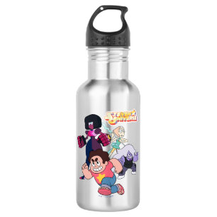 Steven Universe Crystal Gem Group Action Edelstahlflasche
