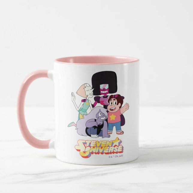 Steven Universe | Crystal Gem Group Huddle Tasse (Links)