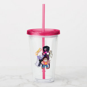 Steven Universe Crystal Gem Group Pose Acryltrinkbecher