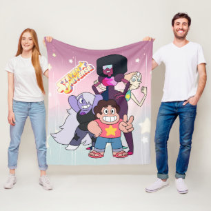Steven Universe Crystal Gem Group Pose Fleecedecke