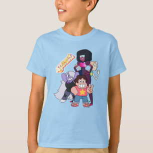 Steven Universe   Crystal Gem Group Pose T-Shirt