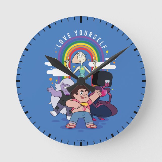 Steven Universe - Liebe Sie selbst Runde Wanduhr (Vorderseite)