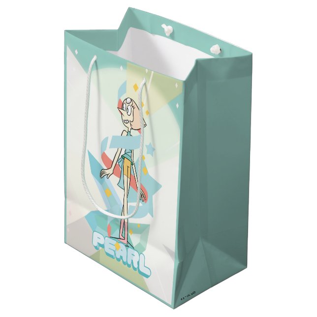 Steven Universe | Pearl Character Graphic Mittlere Geschenktüte (Vorderseite Schrägansicht)
