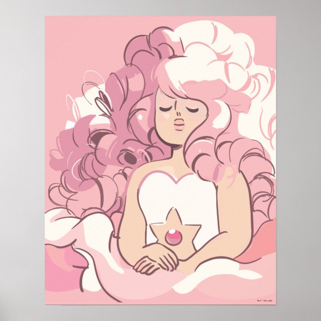Steven Universe | Rose Quartz Illustration Poster (Vorne)