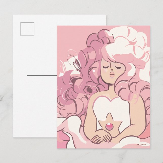 Steven Universe | Rose Quartz Illustration Postkarte (Vorne/Hinten)