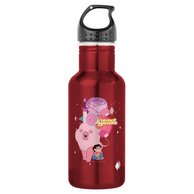 Steven Universe | Rose Quartz Vermächtnis Edelstahlflasche (Vorderseite)