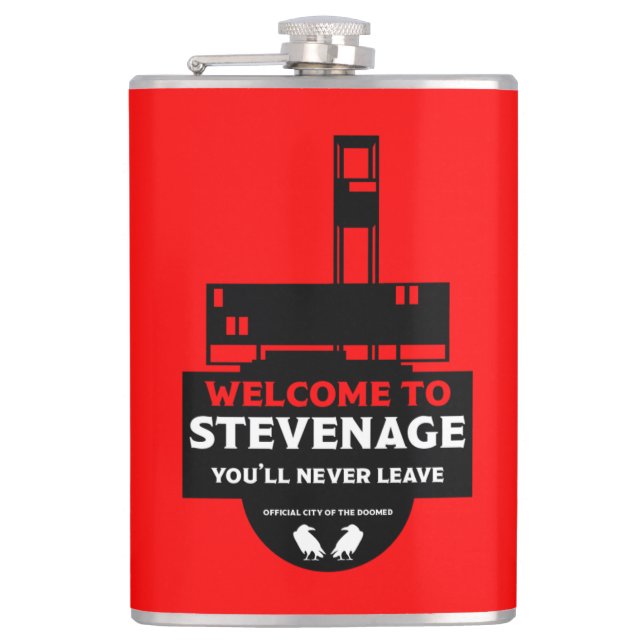 Stevenage Hertfordshire Flachmann (Vorderseite)