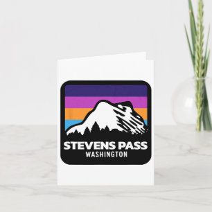 Stevens P Washington Mountain Skifahren Snowboarde Karte