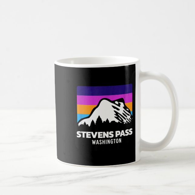 Stevens Pass Washington Berg Skifahren Kaffeetasse (Rechts)