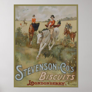 Stevenson Cos. Biscuits Londonderry Ad Poster