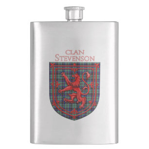 Stevenson Tartan Scottish Kariert Lion Rampant Flachmann