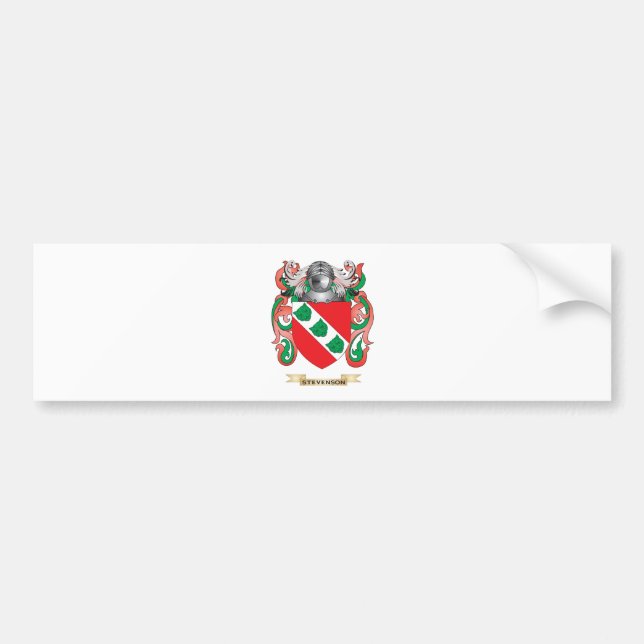 Stevenson-Wappen (Familienwappen) Autoaufkleber (Vorne)