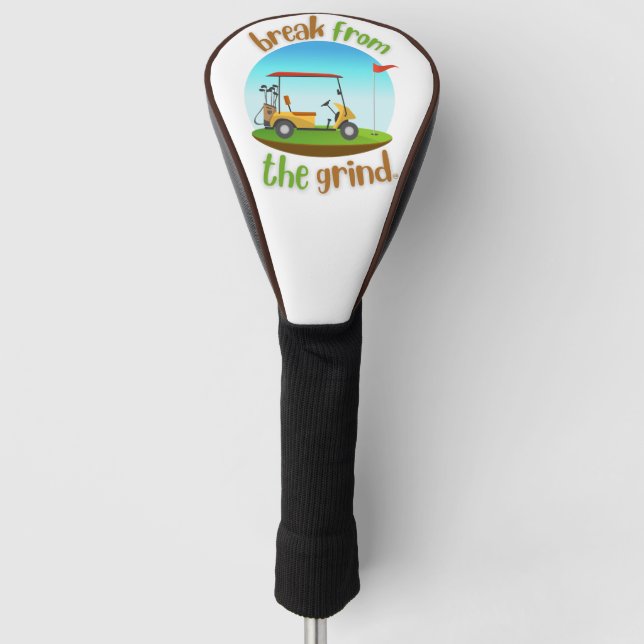 Steve's Golf Cart BFTG Driver Cover Golf Headcover (Vorderseite)
