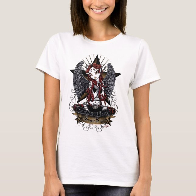Stevie Super Star Angel Ringer Top (Vorderseite)