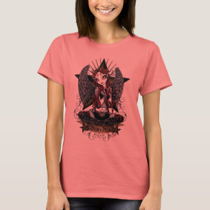 Stevie Superstern-Engels-Wecker-Spitze T-Shirt