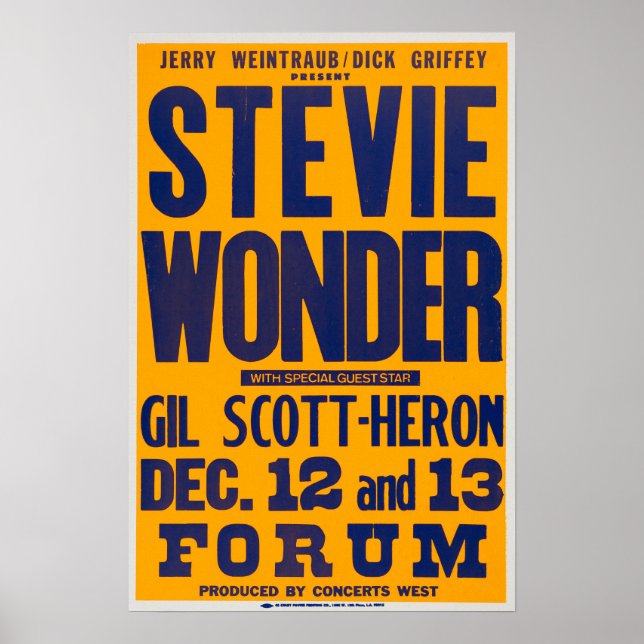 Stevie Wonder / Gil Scott Heron Poster (Vorne)