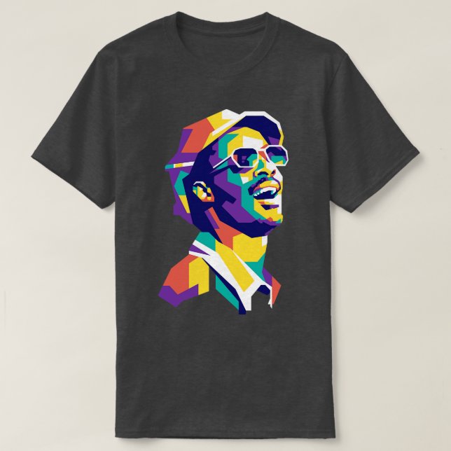 Stevie Wonder WPAP Limit Colour Pillow T-Shirt (Design vorne)