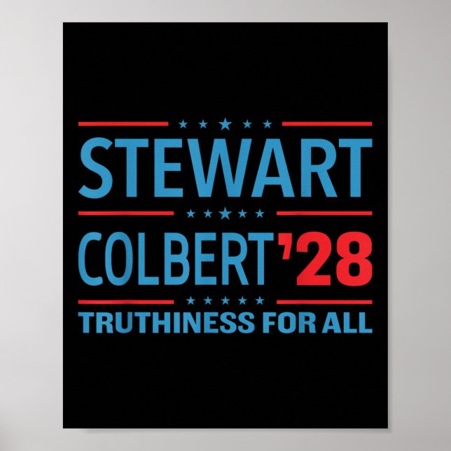 Stewart &amp; Colbert 2028 Truthiness for All, Fun Poster (Vorne)