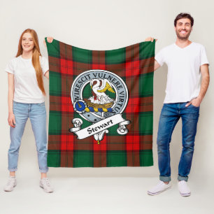 Stewart Atholl Modern Clan Abzeichen Tartan Karier Fleecedecke