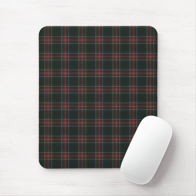 Stewart Black Modern Original Schottischer Tartan Mousepad (Mit Mouse)