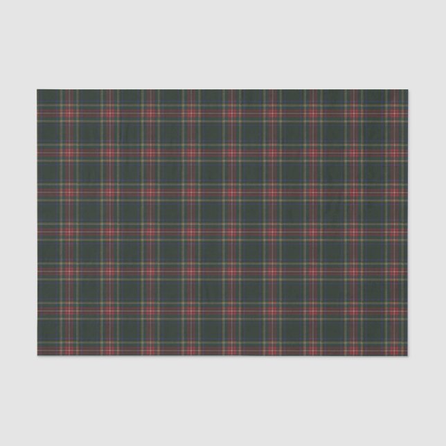 Stewart Black Modern Original Scottish Tartan Seidenpapier (Vorderseite)