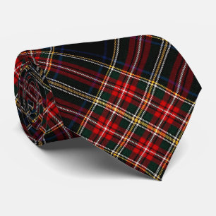 Stewart Black Original Scott Tartan Neck Tie Krawatte