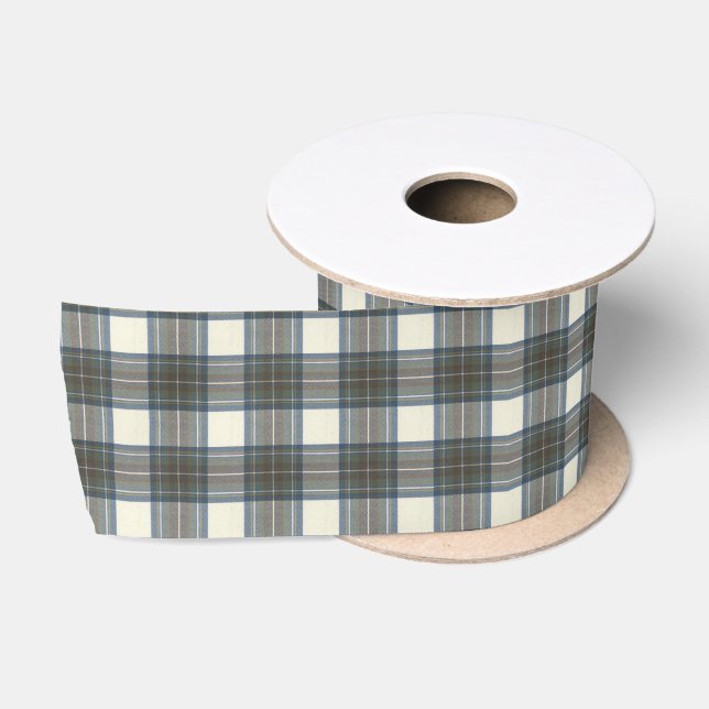 Stewart Blue Dress Scottish Tartan Satinband (Spule)