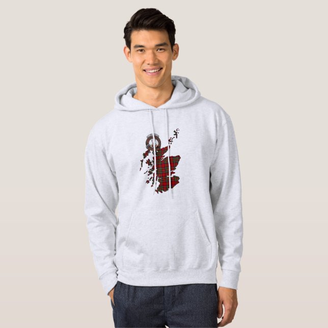 Stewart Clan Abzeichen Adult Hoodie (Vorne ganz)