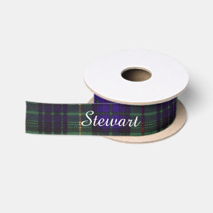 Stewart-Clan, der karierten schottischen Tartan Satinband