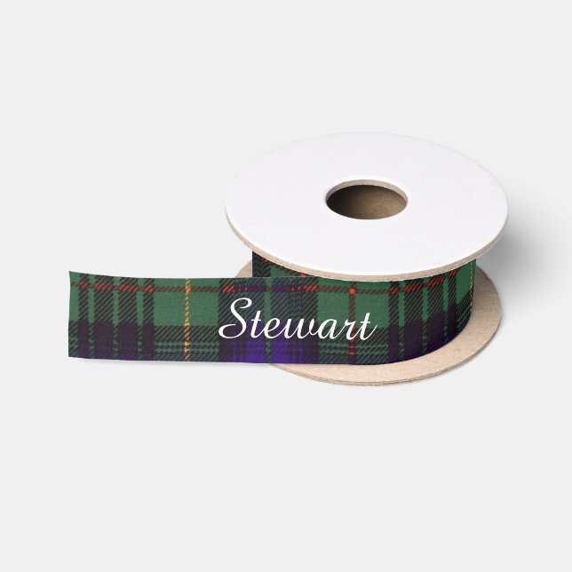 Stewart-Clan, der karierten schottischen Tartan Satinband (Spule)