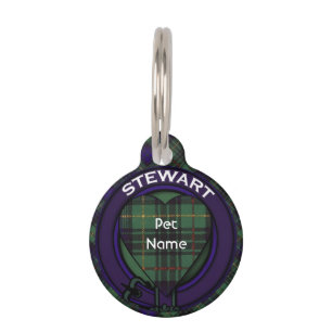 Stewart-Clan, der karierten schottischen Tartan Tiernamensmarke