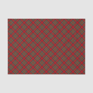 Stewart Clan Tartan Kariertes Muster Seidenpapier