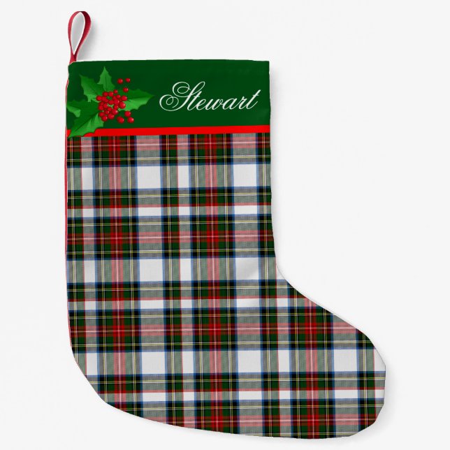 Stewart Dress Custom Christmas Strumpf Kleiner Weihnachtsstrumpf (Vorderseite)