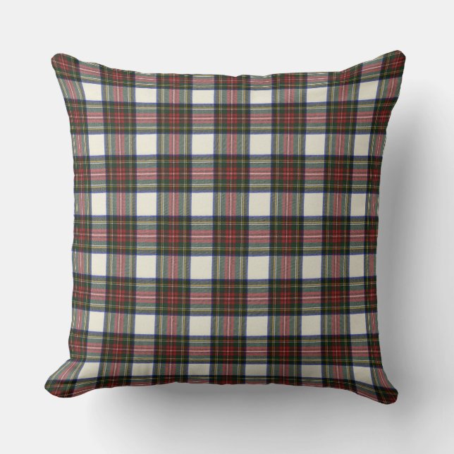 Stewart Dress Modern Original Scottish Tartan Kissen (Vorderseite)