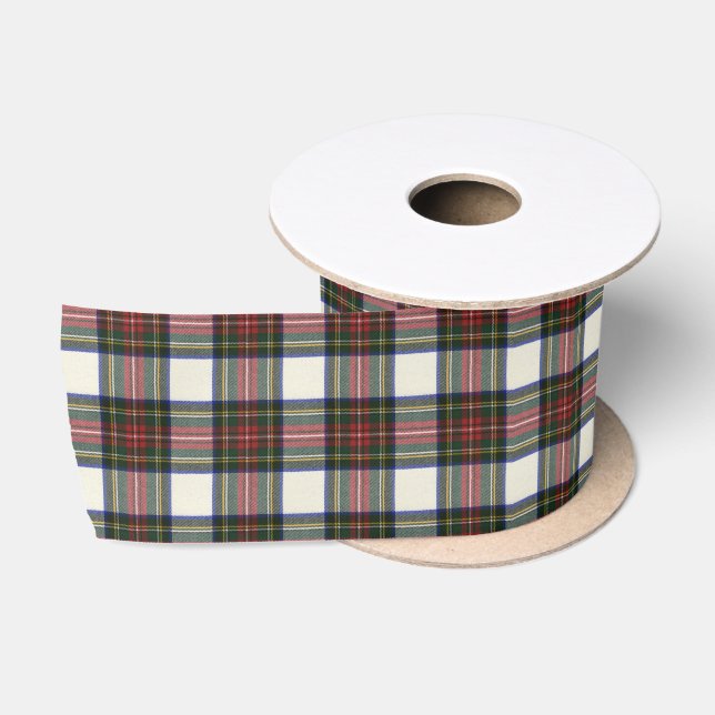 Stewart Dress Modern Scottish Tartan Satinband (Spule)