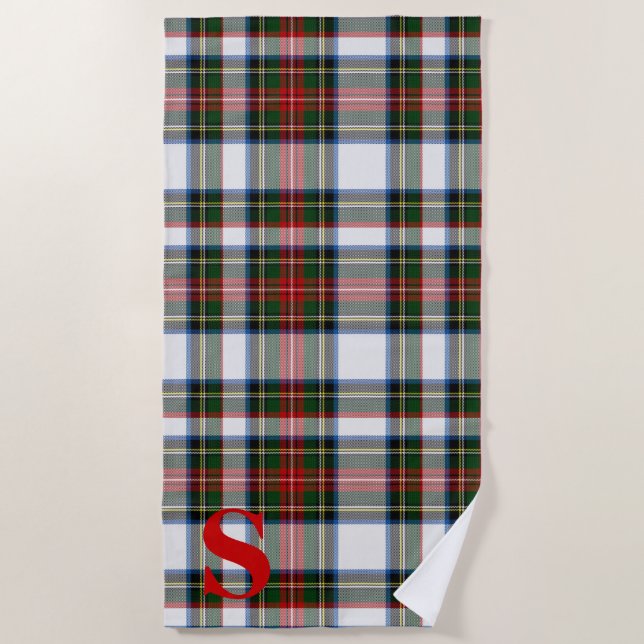 Stewart Dress Tartan Kariert Beach Towel Strandtuch (Vorderseite)