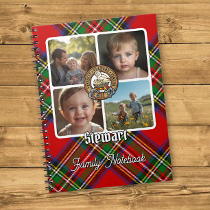 Stewart-Familienfoto-Collage Notizblock