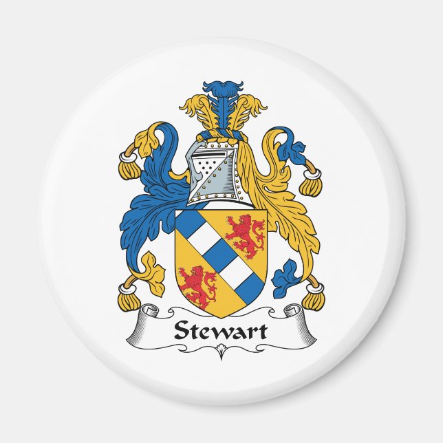 Stewart Familienwappen Magnet (Vorne)