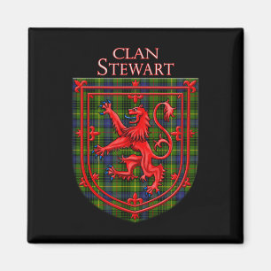 Stewart Hunting Tartan Scottish Kariert Magnet