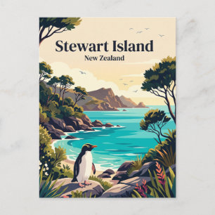 Stewart Island Neuseeland Postkarte