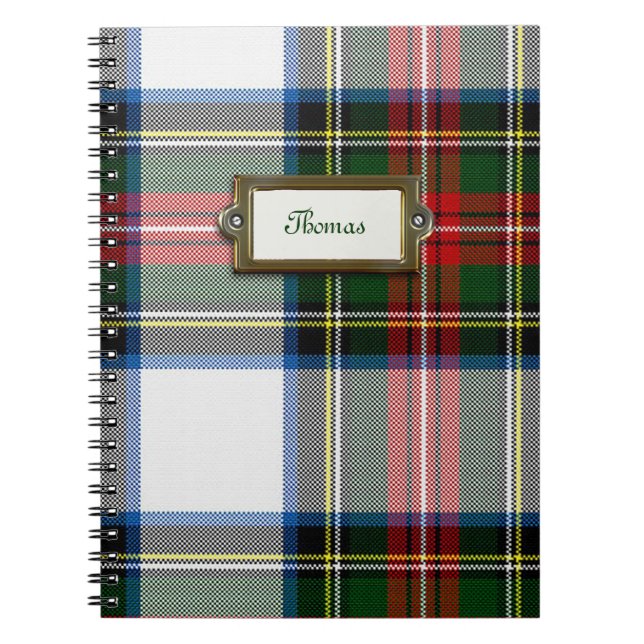 Stewart-Kleidertartan-kariertes Notizbuch Notizblock (Vorderseite)