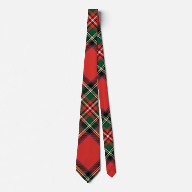 Stewart königlicher Tartan. Krawatte (Vorderseite)