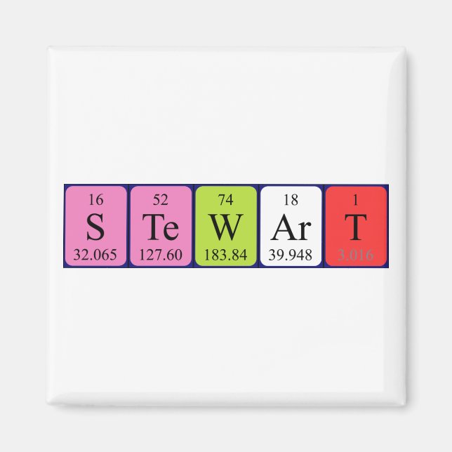 Stewart Periodenmagnet Magnet (Vorne)